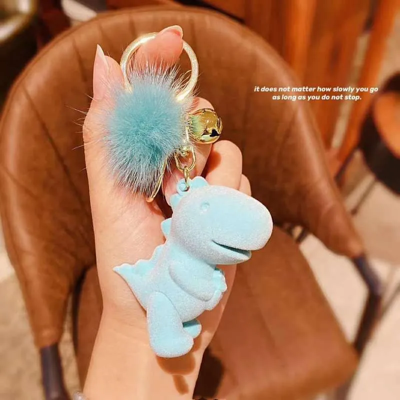 Cute Online Celebrity Dinosaur Flocking Key Chain Women Girl Kawaii Car Keychain Fashion Keyring Animal Doll machine Dating Gift
Cute Online Celebrity Dinosaur Flocking Key Chain Women Girl Kawaii Car Keychain Fashion Keyring Animal Doll machine Dating Gift