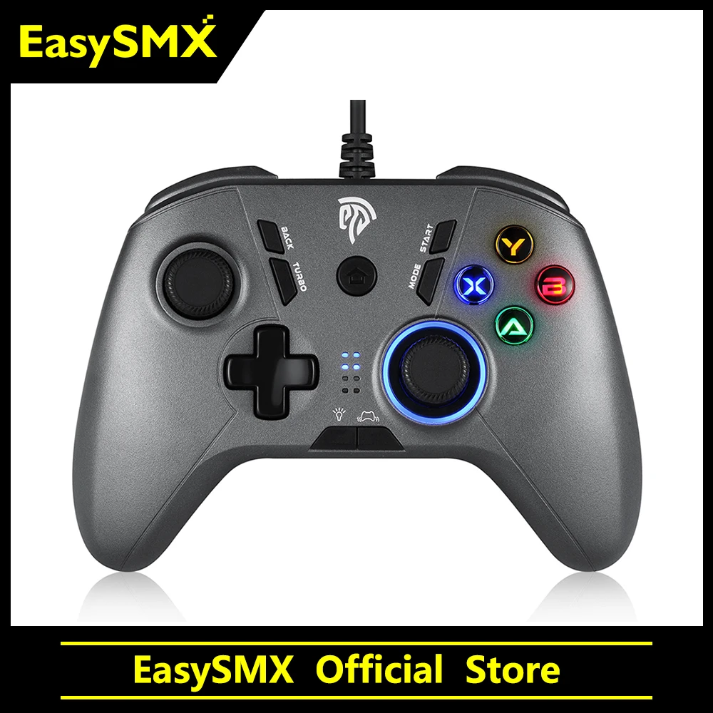 Проводной геймпад EasySMX игровой контроллер для ПК PS3 Android TV Box телефона джойстик с