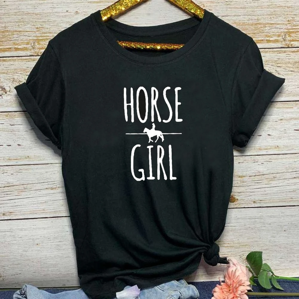 HORSE GIRL Letter Print T Shirt Women Short Sleeve O Neck Tshirt Summer Women Causal Tee Shirt Tops FMLC
HORSE GIRL Letter Print T Shirt Women Short Sleeve O Neck Tshirt Summer Women Causal Tee Shirt Tops FMLC