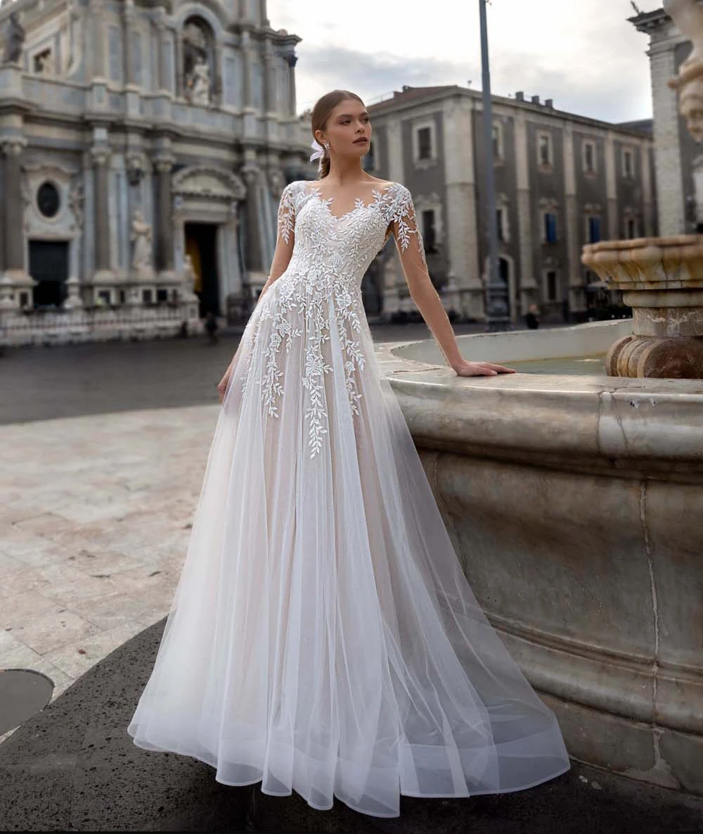 New Arrival A-Line Wedding Dress 2021 Backless Beaded Lace Appliques Princess Bride Dress Beach Bridal Gown Vestige De Noiva
New Arrival A-Line Wedding Dress 2021 Backless Beaded Lace Appliques Princess Bride Dress Beach Bridal Gown Vestige De Noiva