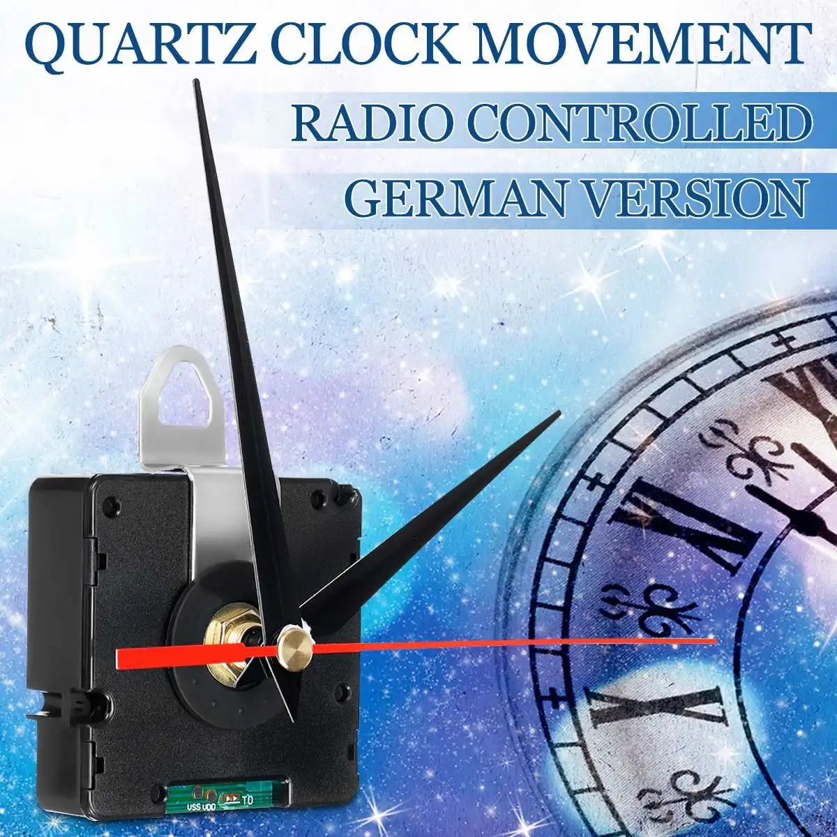 Quartz Clock Atomic Radio Controlled Silent Clock Movement DIY Kit Germany DCF Signal HR9312 Mode
Quartz Clock Atomic Radio Controlled Silent Clock Movement DIY Kit Germany DCF Signal HR9312 Mode