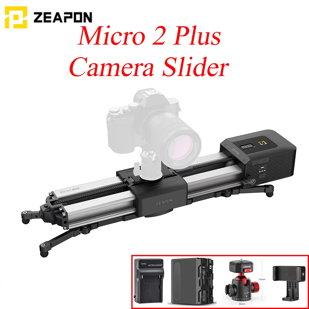 Электрическая ручная камера-слайдер Zeapon Micro 2 Plus переносное расстояние для