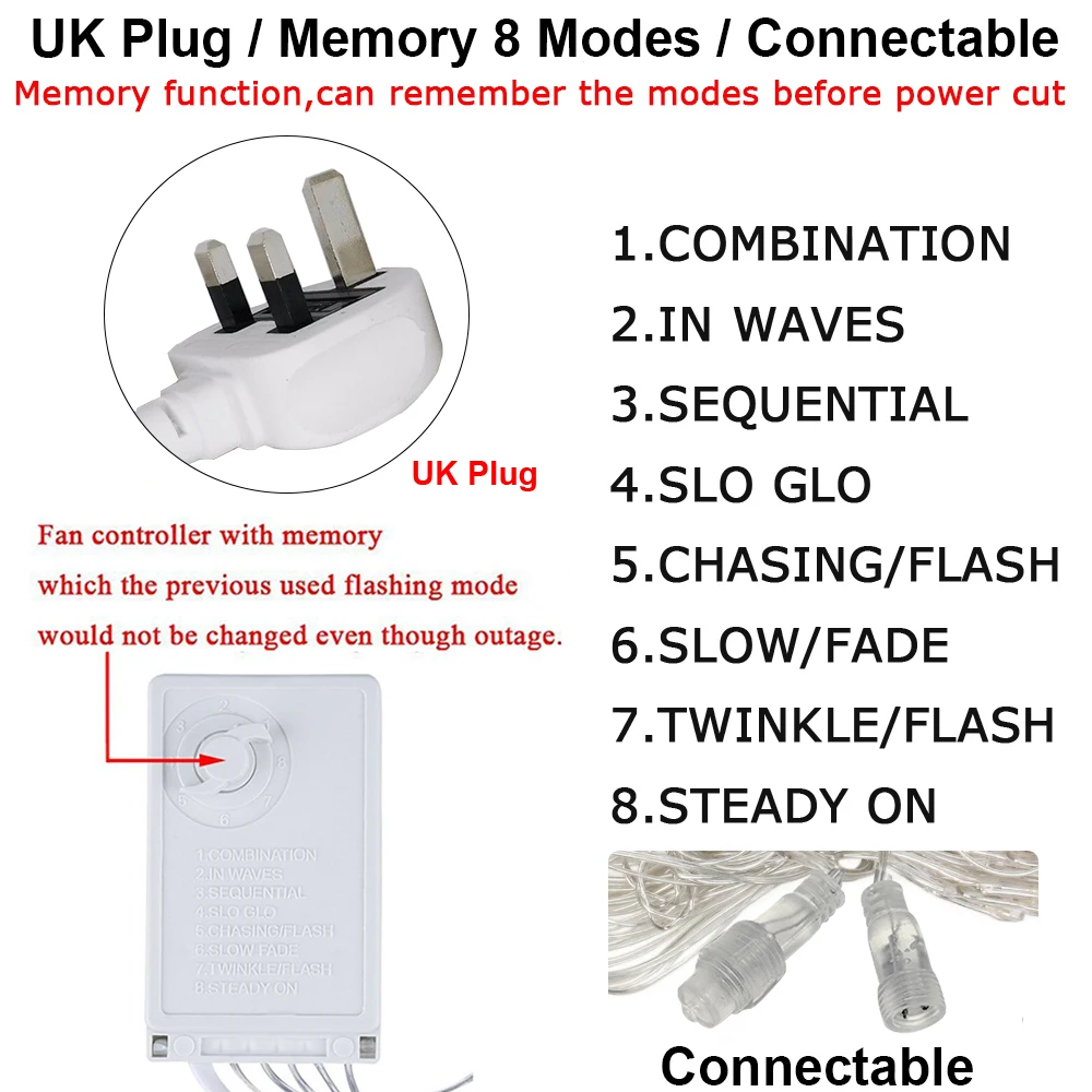UK Plug 200 LEDs Net Lights Waterproof Fairy String Curtain Light AC220V-240V Wedding Party Holiday Decoration Garden Lamp D30
UK Plug 200 LEDs Net Lights Waterproof Fairy String Curtain Light AC220V-240V Wedding Party Holiday Decoration Garden Lamp D30