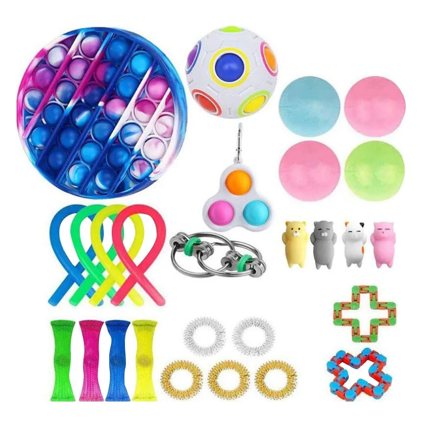 20/26Pcs Fidget Toy Set Cheap Sensory Fidget Toys Pack for Kids or Adults Decompression Toy fidjets toys pack Hot
20/26Pcs Fidget Toy Set Cheap Sensory Fidget Toys Pack for Kids or Adults Decompression Toy fidjets toys pack Hot
