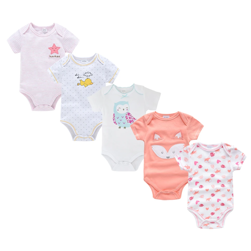 Summer 5Pcs/Set Newborn Baby Girl Boy Bodysuits Ropa de bebes Cotton Breathable Baby Clothing Short Sleeve Body bebe Pijamas
Summer 5Pcs/Set Newborn Baby Girl Boy Bodysuits Ropa de bebes Cotton Breathable Baby Clothing Short Sleeve Body bebe Pijamas