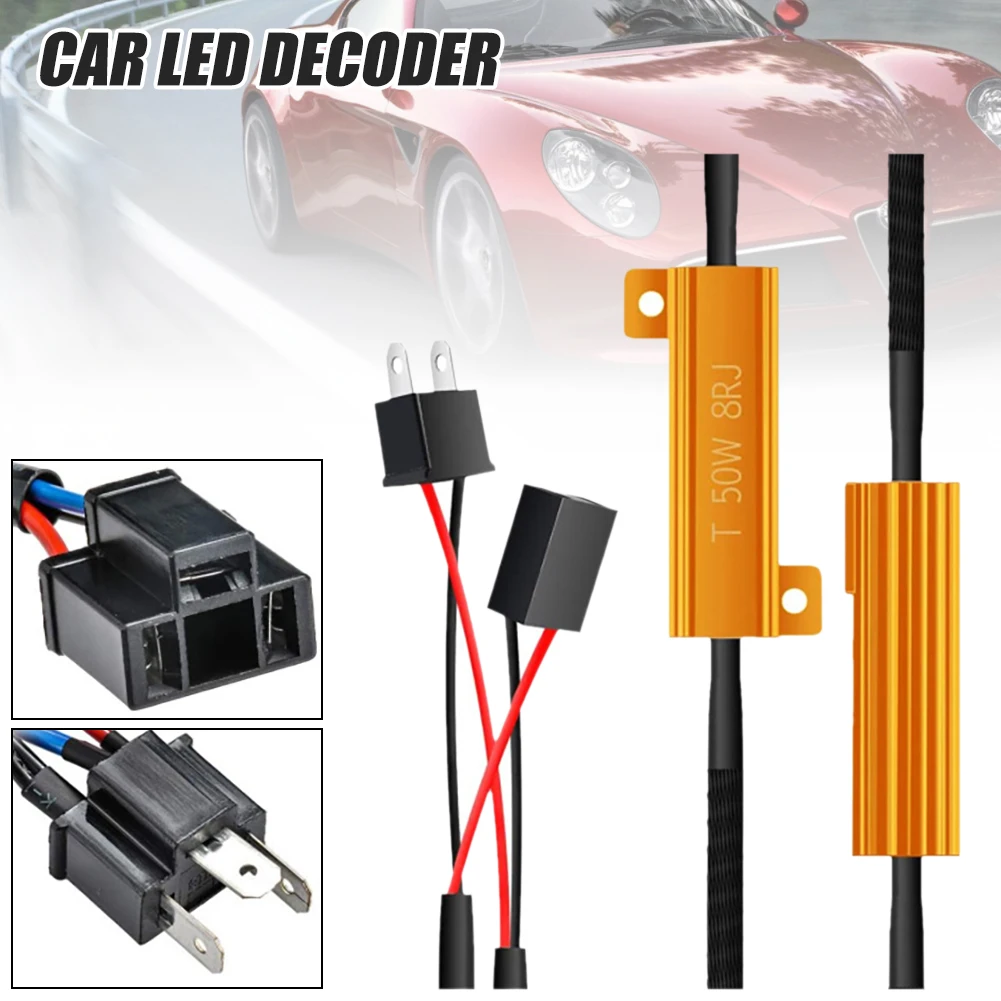2pcs 50W 8RJ/6RJ H7 Headlight Car Load Resistor Error Canceller LED Decoder Canbus Free Wiring Canceller Decoder Light
2pcs 50W 8RJ/6RJ H7 Headlight Car Load Resistor Error Canceller LED Decoder Canbus Free Wiring Canceller Decoder Light