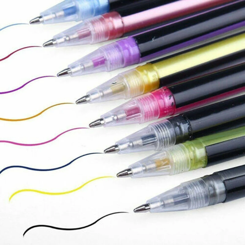 12PC/24PC/36PC Colorful Gel Pens For Adult Coloring Books -Buy more Save Wholesale Promotion |