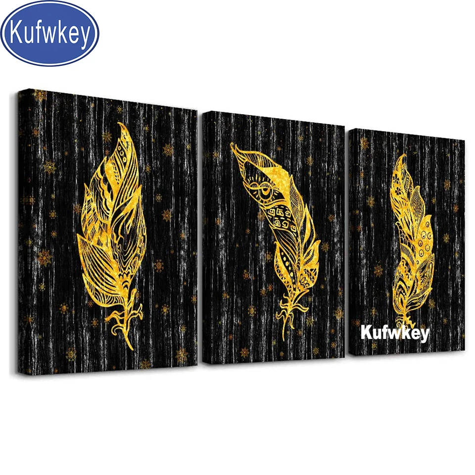 5d Abstract Black Golden Feathers diy diamond painting full Square/Round diamond embroidery Cross Stitch Triptych painting decor
5d Abstract Black Golden Feathers diy diamond painting full Square/Round diamond embroidery Cross Stitch Triptych painting decor