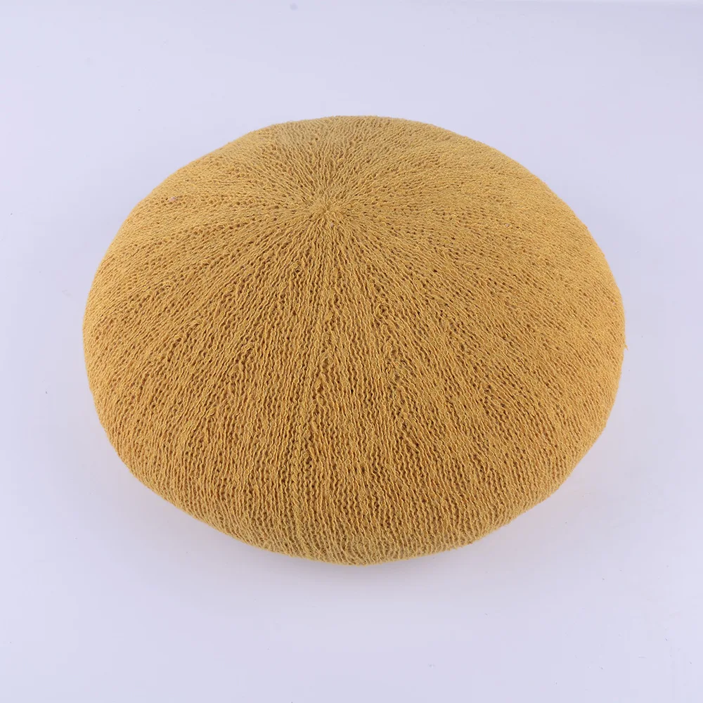 New Spring And Summer Fashion Breathable Hat Ladies Cotton And Linen Solid Color Beret French Artist Knitted Beret
New Spring And Summer Fashion Breathable Hat Ladies Cotton And Linen Solid Color Beret French Artist Knitted Beret
