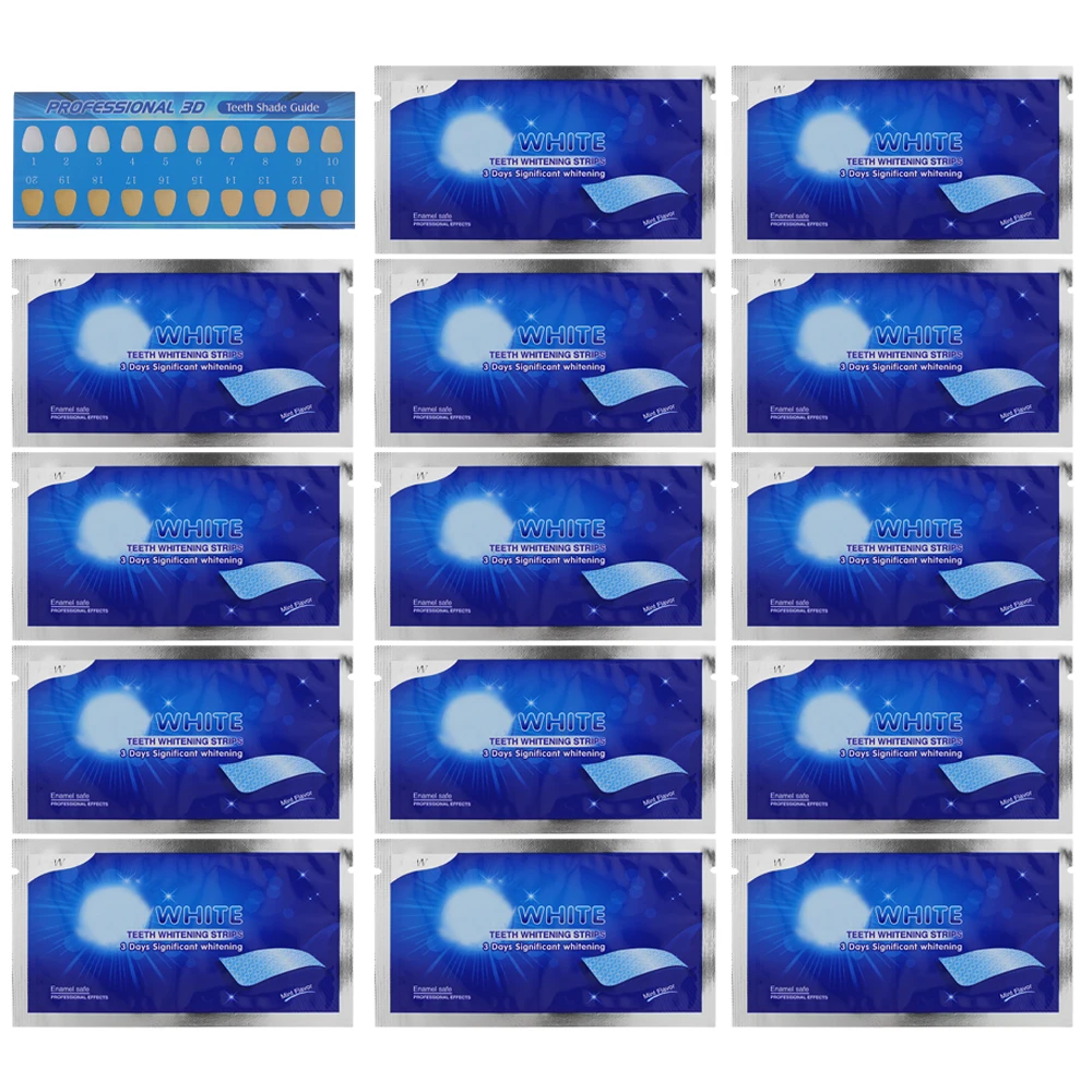 14pcs/box 3D Teeth Whitening Strips Teeth Dental Whitening Cleaning Double Elastic Gel Strips Dental Whitening Tools
14pcs/box 3D Teeth Whitening Strips Teeth Dental Whitening Cleaning Double Elastic Gel Strips Dental Whitening Tools