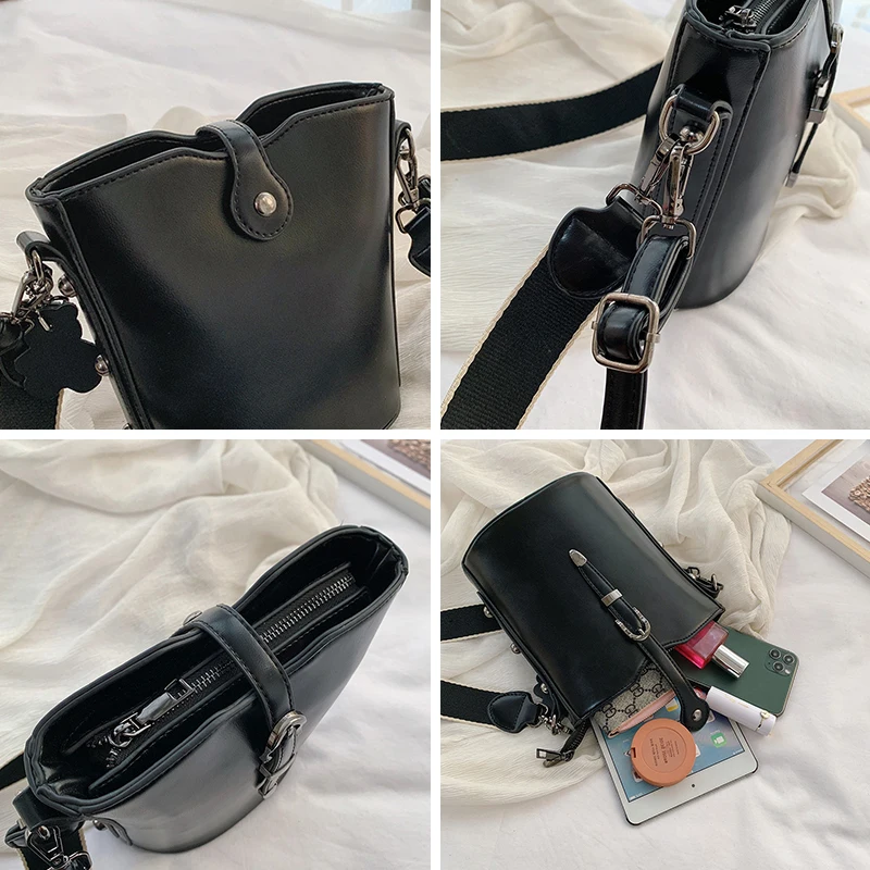 JIEROTYX Fashion 2020 New Trend Bucket Crossbody Bags For Woman Handbag Female Buckle PU Leather Shoulder Messenger Bags
JIEROTYX Fashion 2020 New Trend Bucket Crossbody Bags For Woman Handbag Female Buckle PU Leather Shoulder Messenger Bags