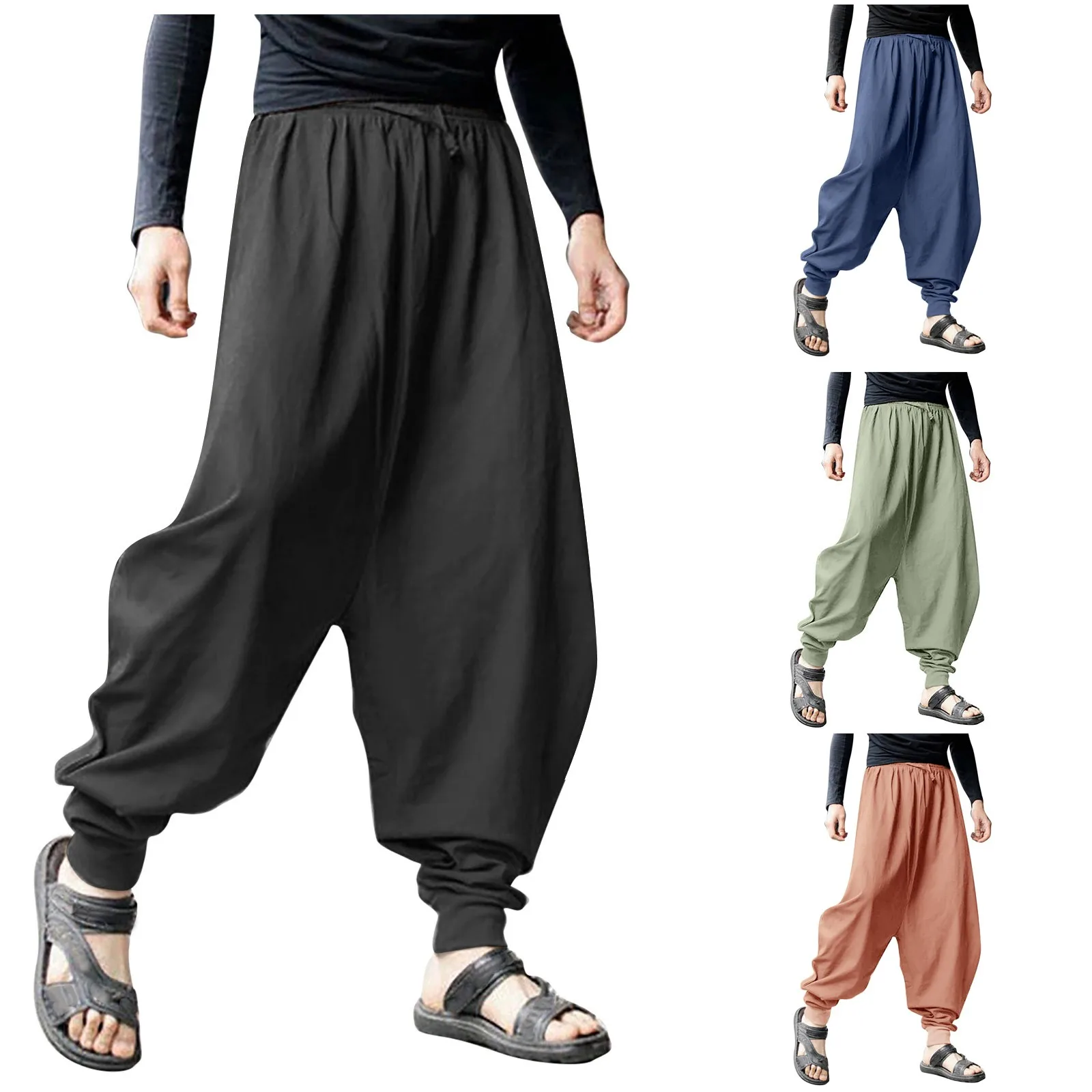 Men's Casual Elastic Waist Baggy Hippie Yoga Harem Pants Men Baggy Hippie Boho Gypsy Aladdin Hippie Boho camisas para hombre
Men's Casual Elastic Waist Baggy Hippie Yoga Harem Pants Men Baggy Hippie Boho Gypsy Aladdin Hippie Boho camisas para hombre