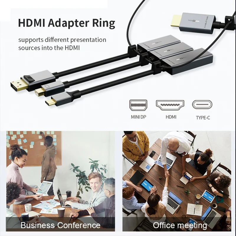 CABLETIME USB C to HDMI Convertor 4K/60Hz HDMI Adapter Aluminum Shell for Matebook 13 Samsung S10 Xiaomi N360
CABLETIME USB C to HDMI Convertor 4K/60Hz HDMI Adapter Aluminum Shell for Matebook 13 Samsung S10 Xiaomi N360