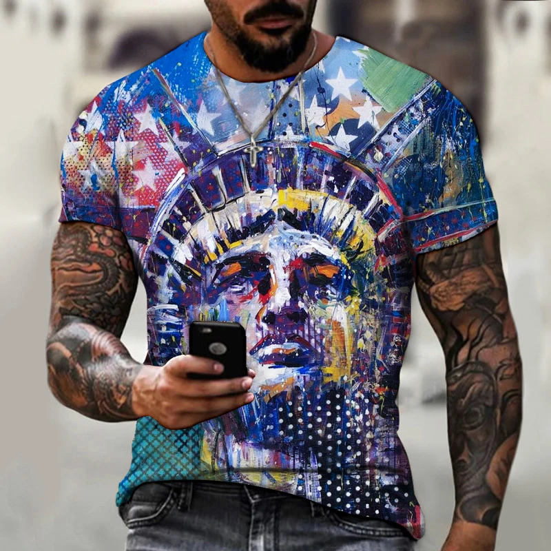 Summer Men Street American Graffiti Loft Style Printed Oversized T-Shirt Tops O-Neck Fashion Casual Retro Men Short Sleeve Tees
Summer Men Street American Graffiti Loft Style Printed Oversized T-Shirt Tops O-Neck Fashion Casual Retro Men Short Sleeve Tees