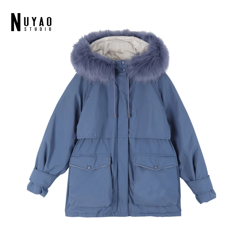 Large Natural Raccoon Fox Fur Hooded Winter Down Coat Women White Duck Down ParkasJacket Thick Warm Parkas Female Warm Outerwear
Large Natural Raccoon Fox Fur Hooded Winter Down Coat Women White Duck Down ParkasJacket Thick Warm Parkas Female Warm Outerwear