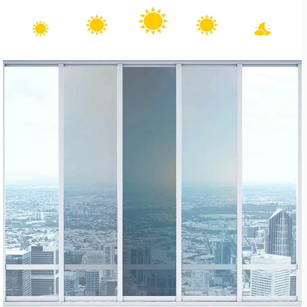 SUNICE 80x150 см тонированная фотохромная пленка для лобового стекла автомобиля 69% ~ 25%
