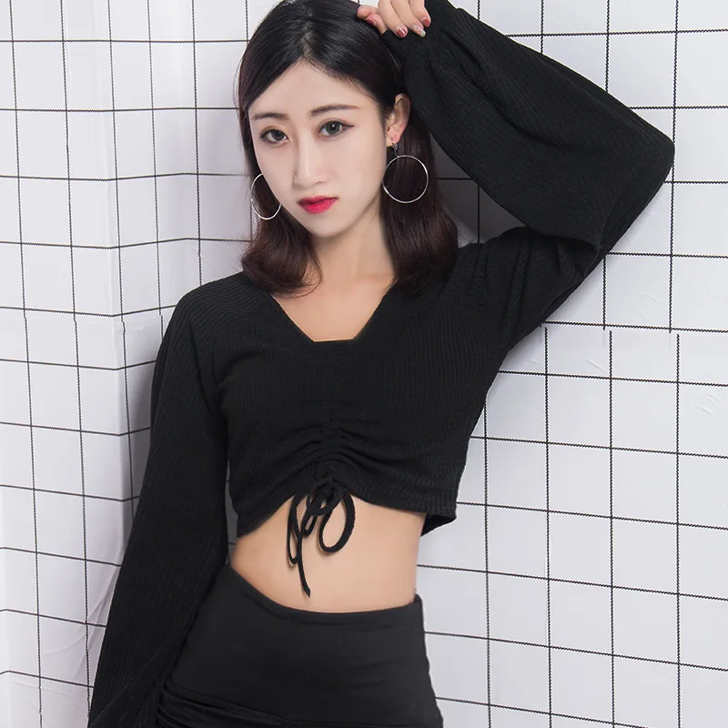 2021 Spring Fashion Sexy Drawstring Solid Color Knitted Cropped Top Korean Casual Lantern Sleeve V-neck Women Strapless T-shirt
2021 Spring Fashion Sexy Drawstring Solid Color Knitted Cropped Top Korean Casual Lantern Sleeve V-neck Women Strapless T-shirt