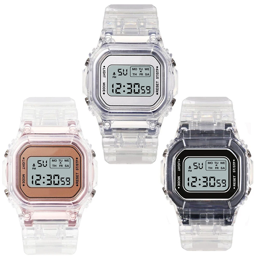 LED Digital Watch Square Women Watches PCV / F91W Steel Strap Watch Vintage Sports Military Watches Electronic Wrist Band Clock
LED Digital Watch Square Women Watches PCV / F91W Steel Strap Watch Vintage Sports Military Watches Electronic Wrist Band Clock