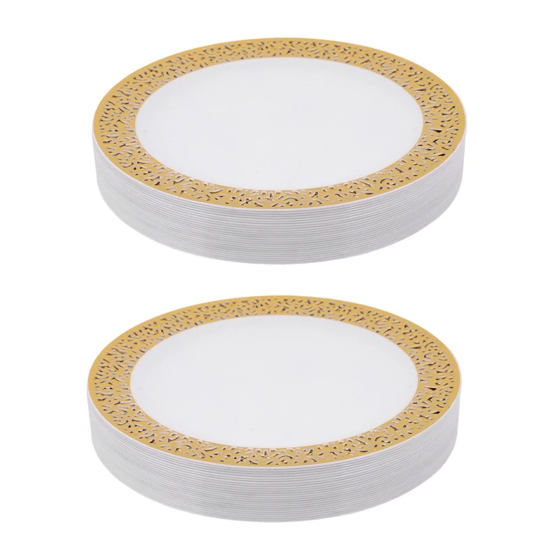 Gold Disposable Plastic Plates -Lace Design Wedding Party Plastic Plates,Gold Lace Plates Salad Plates 50Pack-7.5Inch
Gold Disposable Plastic Plates -Lace Design Wedding Party Plastic Plates,Gold Lace Plates Salad Plates 50Pack-7.5Inch