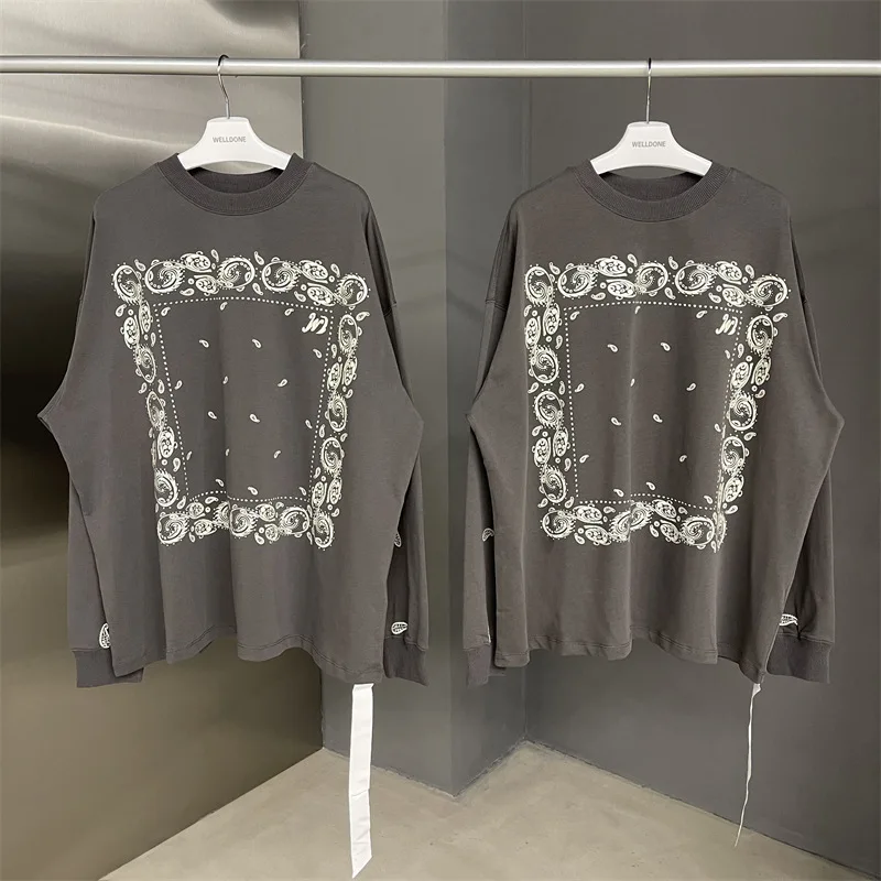 Luminous Welldone T shirts Men Women 1:1 High Quality Long Sleeve Cashew Design We11done Top Tees T-shirts TX352
Luminous Welldone T shirts Men Women 1:1 High Quality Long Sleeve Cashew Design We11done Top Tees T-shirts TX352