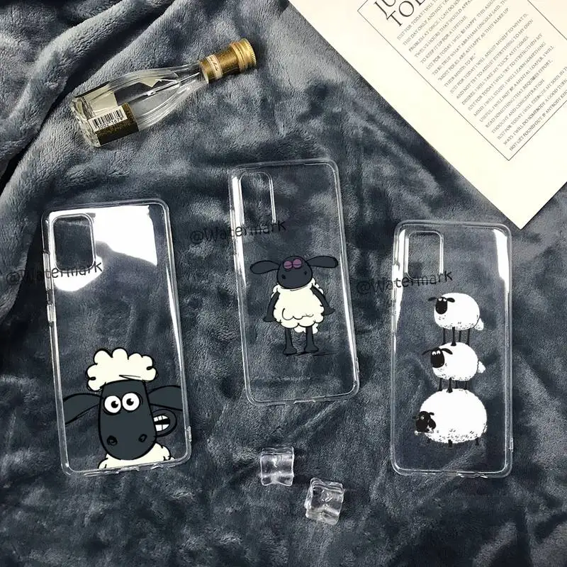 Cute Sheep Phone Case For Samsung A12 5G A71 4G A70 A52 A51 A40 A31 A21S A20 A50 A30 S Transparent Funda
Cute Sheep Phone Case For Samsung A12 5G A71 4G A70 A52 A51 A40 A31 A21S A20 A50 A30 S Transparent Funda