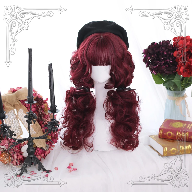High Quality Lolita Crimson Air Bangs Mid-Length Wool Curly Hair Wig Cosplay Party
High Quality Lolita Crimson Air Bangs Mid-Length Wool Curly Hair Wig Cosplay Party