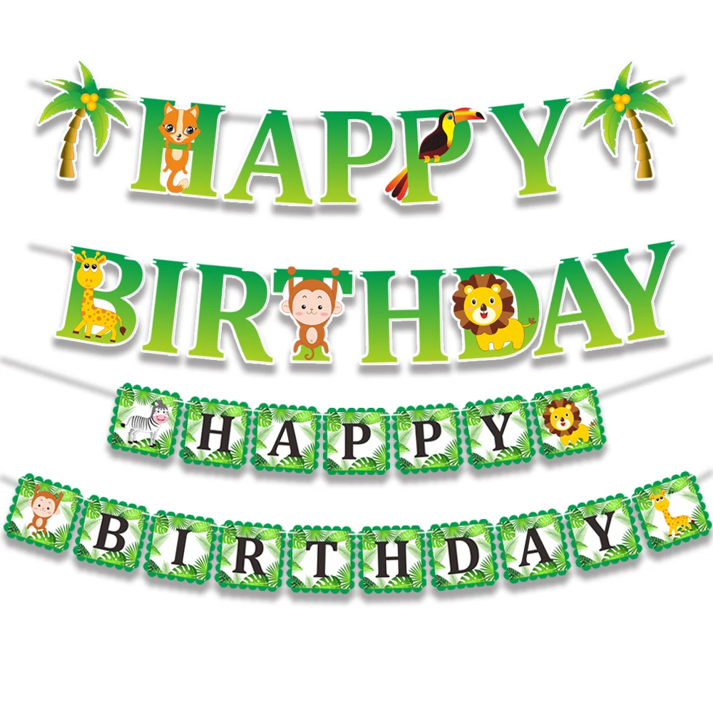 Happy Birthday Decorations Kids Banner Party Animal Banner Baby Shower Cartoon Party Favors Decoration
Happy Birthday Decorations Kids Banner Party Animal Banner Baby Shower Cartoon Party Favors Decoration