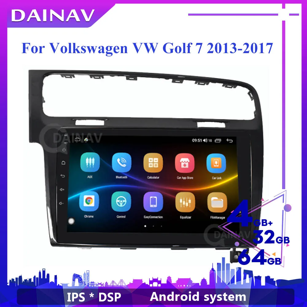 Автомагнитола 128 ГБ Android 10 0 мультимедийная стереосистема для Volkswagen VW Golf 7 2013 2017 Tesla