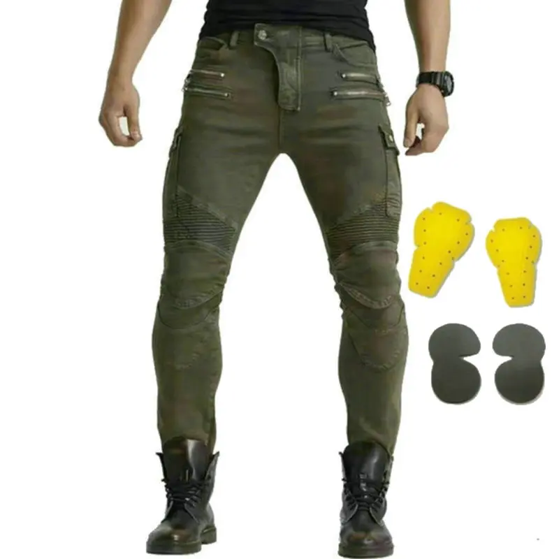 Loong Biker High Quality Motorcycle Riding Jeans Knight Daily Protective Casual Trousers Little Slim Locomotive Pants Green
Loong Biker High Quality Motorcycle Riding Jeans Knight Daily Protective Casual Trousers Little Slim Locomotive Pants Green