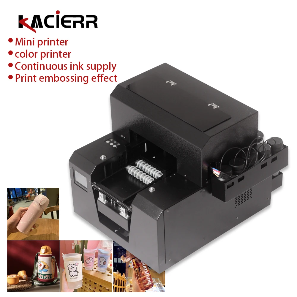 A4 UV Flat Cylindrical Inkjet Printer is used for pattern printing on phone shell acrylic PVC card pen wood glass metal thermos
A4 UV Flat Cylindrical Inkjet Printer is used for pattern printing on phone shell acrylic PVC card pen wood glass metal thermos