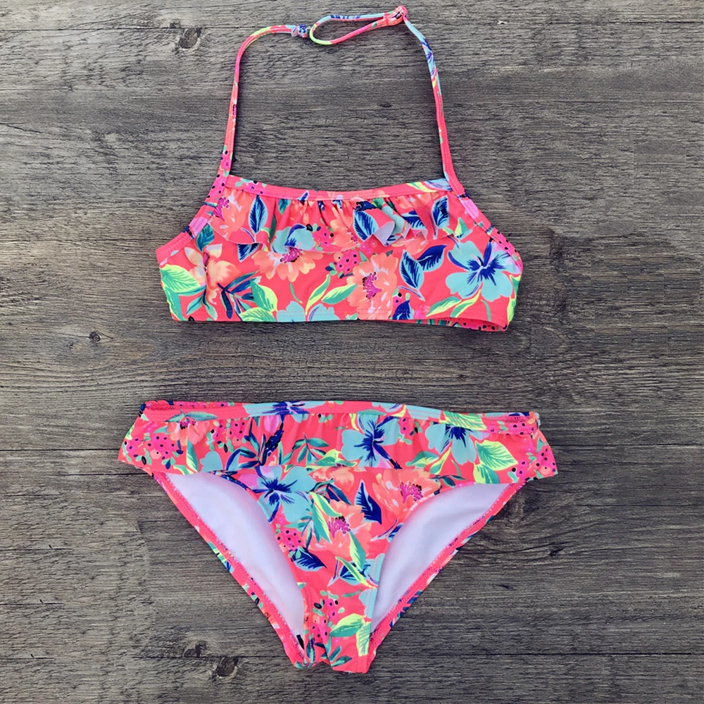 7-14 Years Girls Swimsuits 2 Pieces Bikinis Sets Printing Flower Girl Bikinis Children Swimwear Kids Bathing Suit Girl Beachwear
7-14 Years Girls Swimsuits 2 Pieces Bikinis Sets Printing Flower Girl Bikinis Children Swimwear Kids Bathing Suit Girl Beachwear