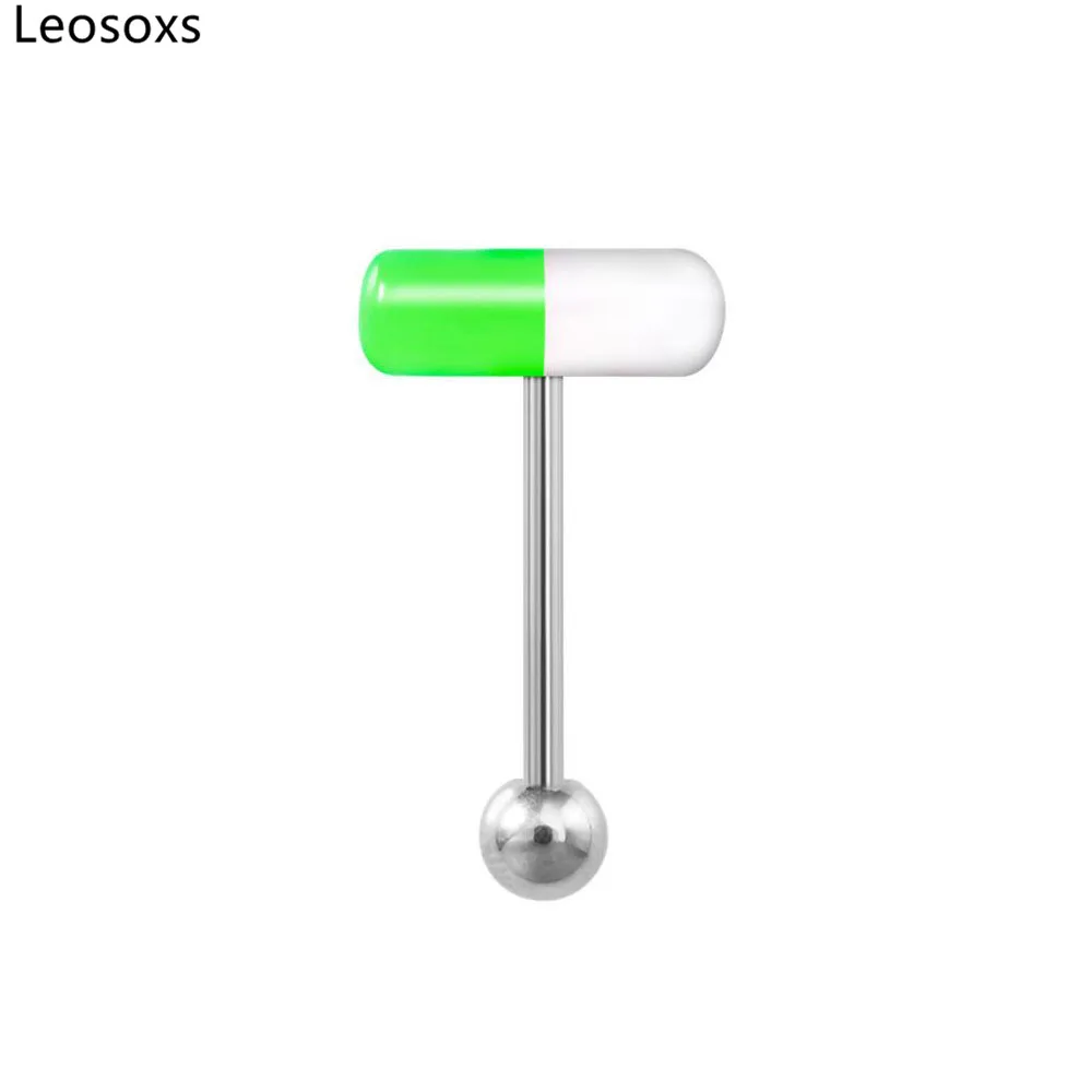 Кольцо для пирсинга человеческого тела Leosoxs 1 шт. цветное акриловое украшение в
