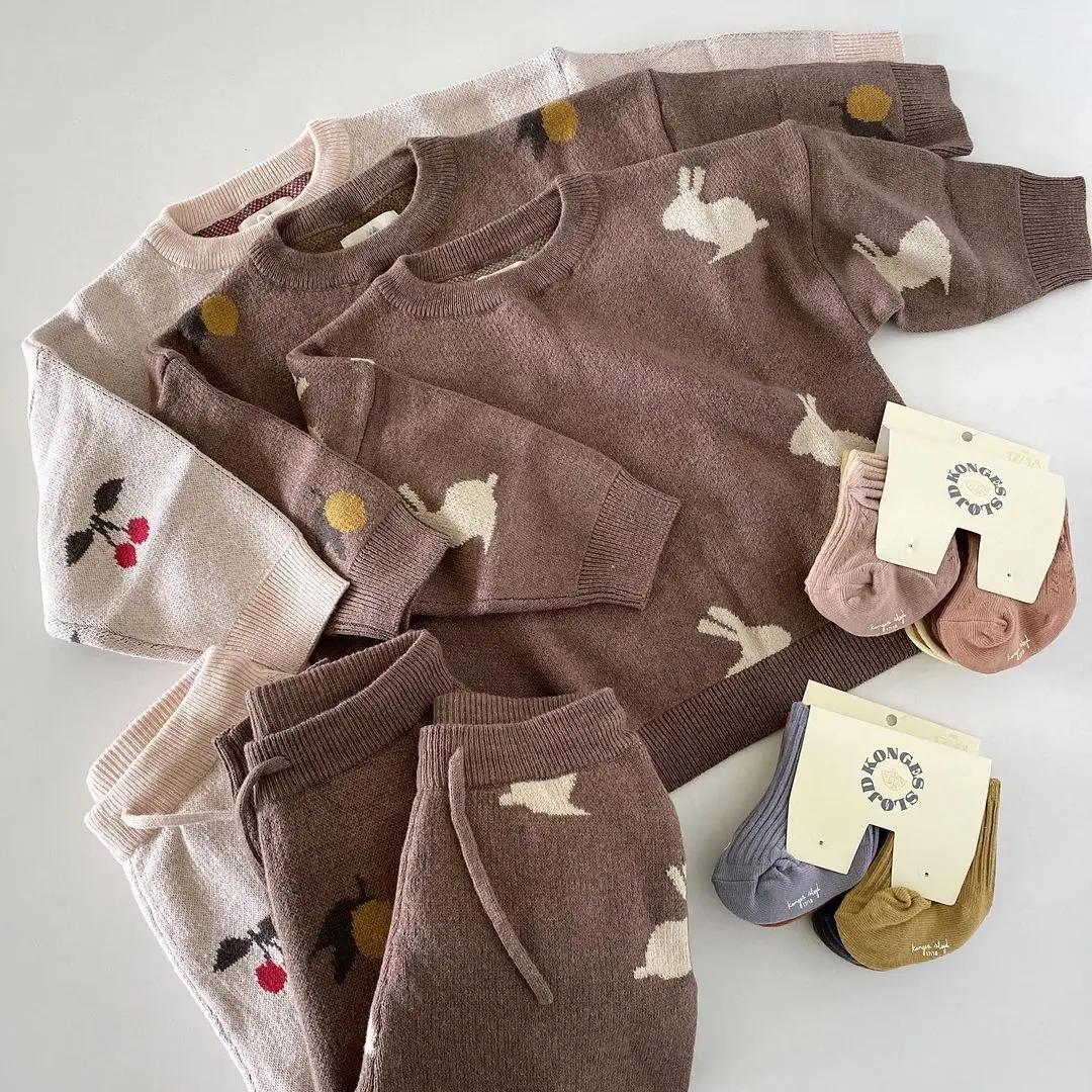 Children's Sweater Pants Autumn Winter Ins Cartoon Printed Long Sleeve Jumper Knit Set South Korean Style Boy's Coat 6M-6Years
Children's Sweater Pants Autumn Winter Ins Cartoon Printed Long Sleeve Jumper Knit Set South Korean Style Boy's Coat 6M-6Years