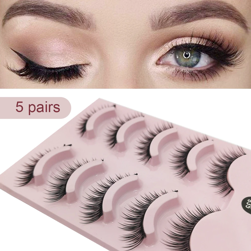 False Eyelashes(5pairs) Natural Soft Reusable False Lashes Set Lightweight and Fluffy lashes Makeup sets
False Eyelashes(5pairs) Natural Soft Reusable False Lashes Set Lightweight and Fluffy lashes Makeup sets