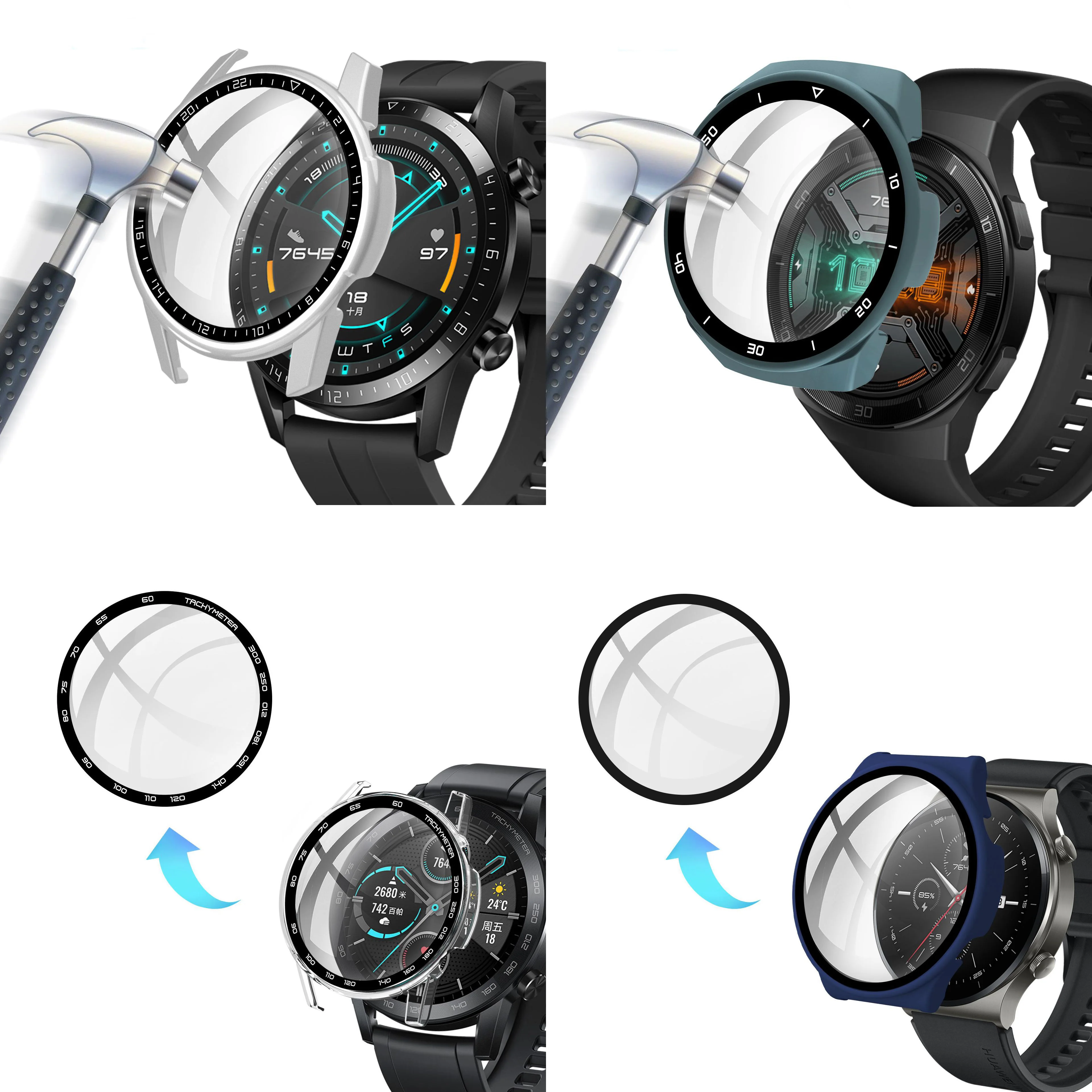 Защитный чехол для экрана из твердого стекла, рамка для Huawei GT 2e Honor Magic Watch 2 46 мм GT2 Pro GT2e Magic2 Edge, чехол-бампер
Защитный чехол для экрана из твердого стекла, рамка для Huawei GT 2e Honor Magic Watch 2 46 мм GT2 Pro GT2e Magic2 Edge, чехол-бампер