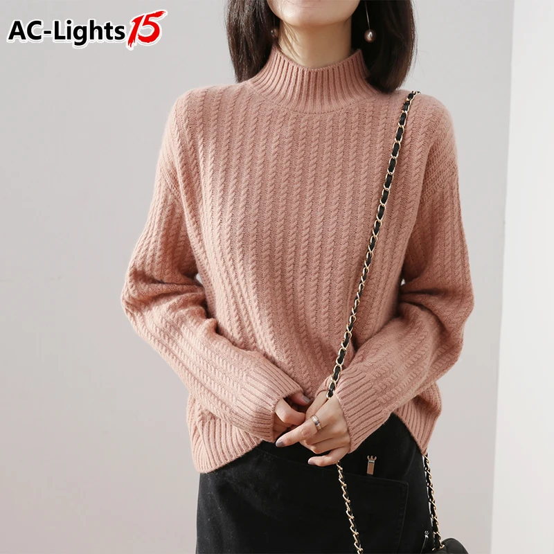 Autumn Winter Women's Turtleneck Sweater Harajuku Oversize Vintage Brown Pullover Female 2022 Fashion Warm Sweaters for Women
Autumn Winter Women's Turtleneck Sweater Harajuku Oversize Vintage Brown Pullover Female 2022 Fashion Warm Sweaters for Women