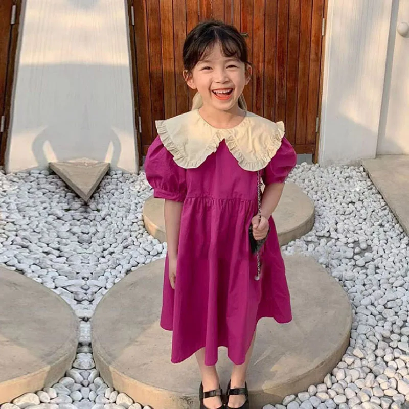 Girls clothes summer season dress fashion sweet big lapel princess dresses 2-7years old Beibei high quality children's clothing
Girls clothes summer season dress fashion sweet big lapel princess dresses 2-7years old Beibei high quality children's clothing