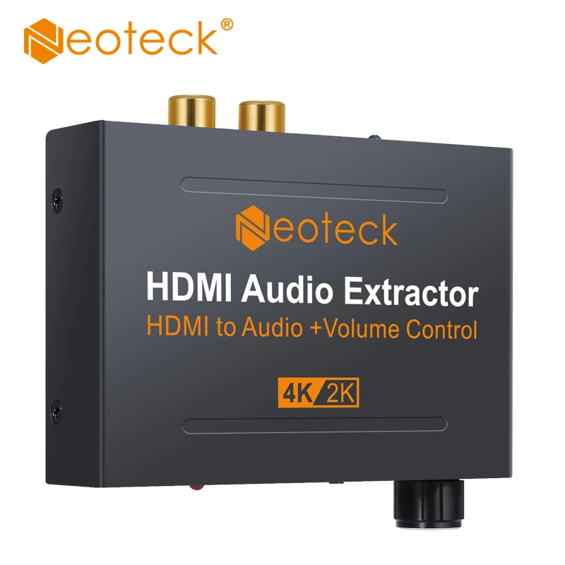 Аудиоэкстрактор Neoteck совместимый с HDMI 1 4 поддержкой регулятора громкости 5.1CH SPDIF