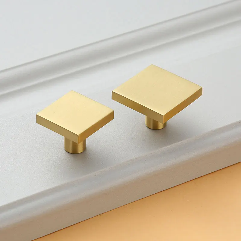 Light Luxury Square Brass Handle Handmade Drawer Cupboard Wardrobe Door Knobs Golden Single Hole Knob Furniture Pull
Light Luxury Square Brass Handle Handmade Drawer Cupboard Wardrobe Door Knobs Golden Single Hole Knob Furniture Pull