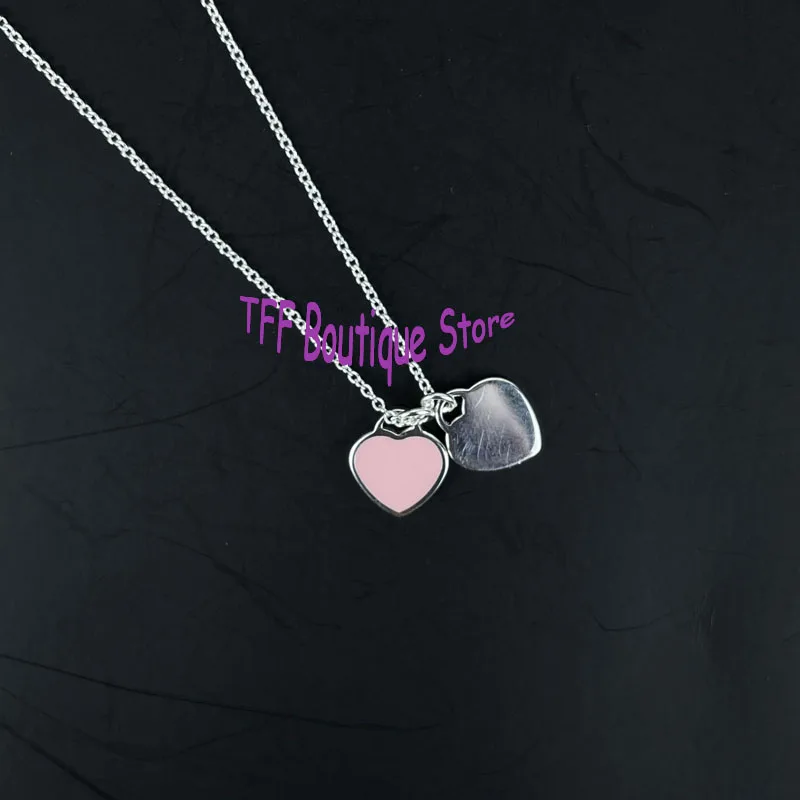 Women's Necklace 925 Sterling Silver Necklace two heart pendant TF Style Pendant Jewelry Chain Heart Love Pendant collar
Women's Necklace 925 Sterling Silver Necklace two heart pendant TF Style Pendant Jewelry Chain Heart Love Pendant collar