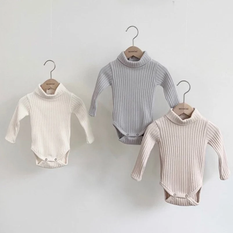 Boys Romper Autumn Winter Solid Color Ribbed Turtleneck Sweater Romper for Little Girls Jumpsuit Clothes Toddler Baby Overalls
Boys Romper Autumn Winter Solid Color Ribbed Turtleneck Sweater Romper for Little Girls Jumpsuit Clothes Toddler Baby Overalls