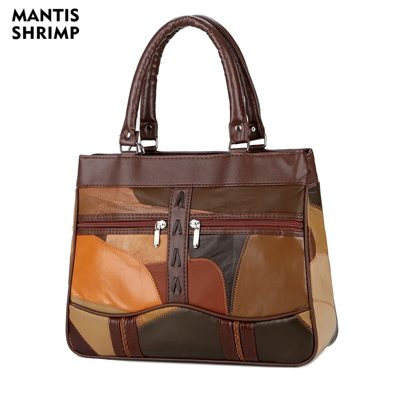 Genuine Leather Women Handbags Patchwork Crossbody Bags For Women Multiple Pockets Female Top-Handle Bags Casual Shoulder Bag
Genuine Leather Women Handbags Patchwork Crossbody Bags For Women Multiple Pockets Female Top-Handle Bags Casual Shoulder Bag
