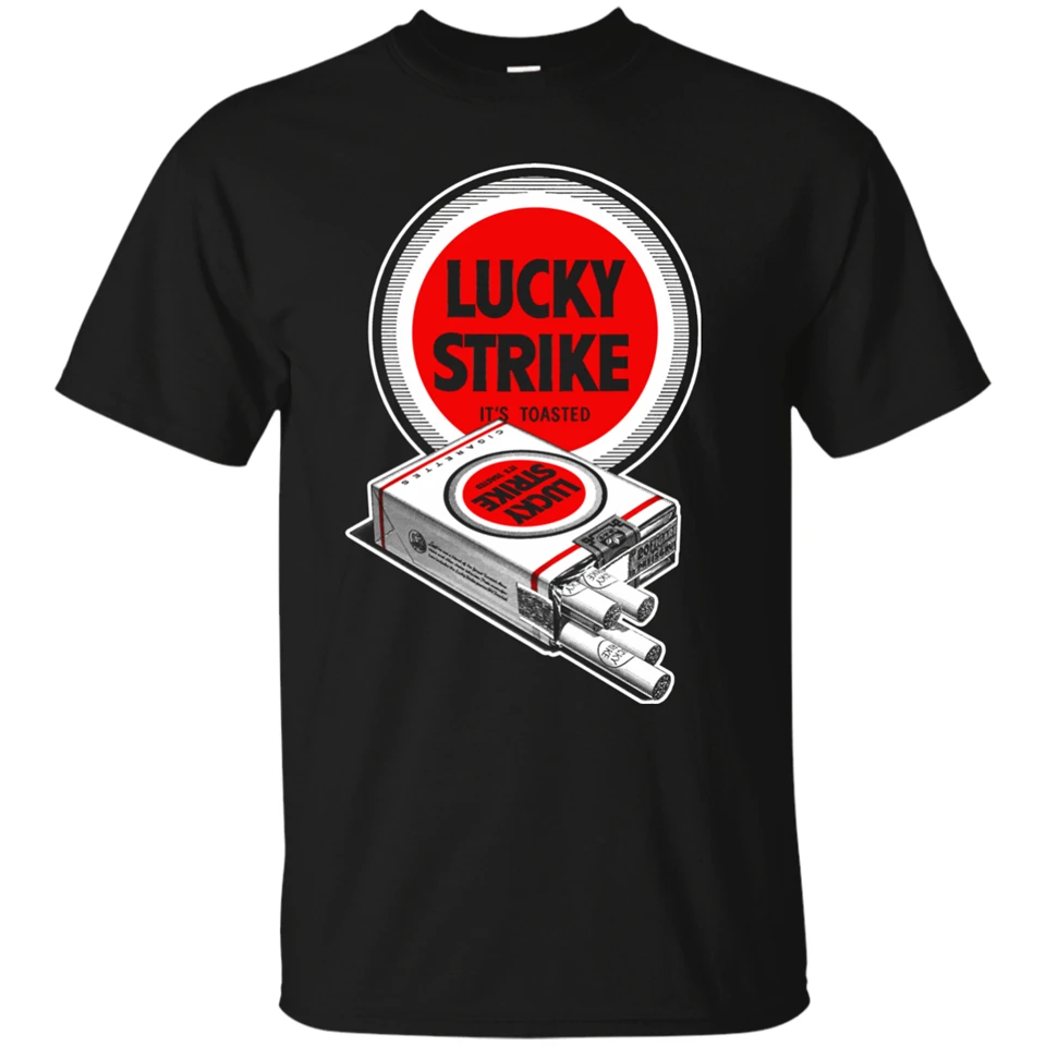Чехол для сигарет Lucky Strike it Toasted унисекс черная футболка S-3Xl из дышащей ткани |