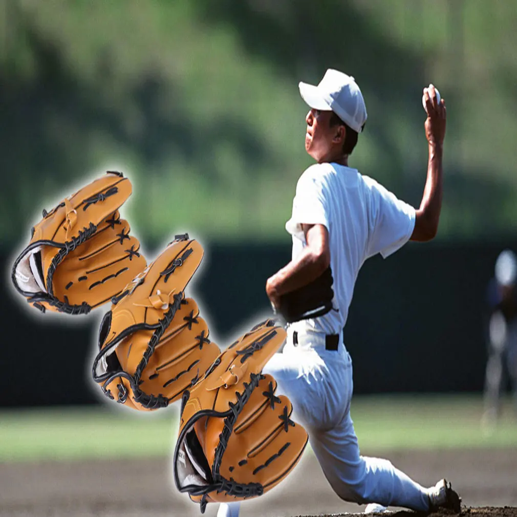 Outdoor Sports Baseball Glove Softball Practice Equipment Size 9.5/10.5/11.5/12.5 Left Hand for Adult Man Woman Training
Outdoor Sports Baseball Glove Softball Practice Equipment Size 9.5/10.5/11.5/12.5 Left Hand for Adult Man Woman Training