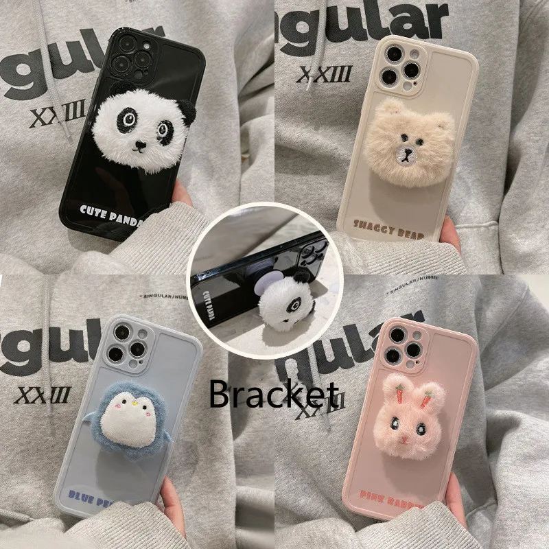 Cute plush bracket silicone phone case for iPhone11 12Pro Max mini X XR XS XSMax 8 7PluS anti-fall protective back cover
Cute plush bracket silicone phone case for iPhone11 12Pro Max mini X XR XS XSMax 8 7PluS anti-fall protective back cover