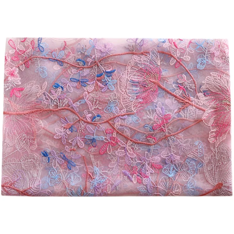 Mesh Fabric Color Embroidered Lace Fabric For Wedding Dress Fashion Clothing Accessories Soft Yarn
Mesh Fabric Color Embroidered Lace Fabric For Wedding Dress Fashion Clothing Accessories Soft Yarn