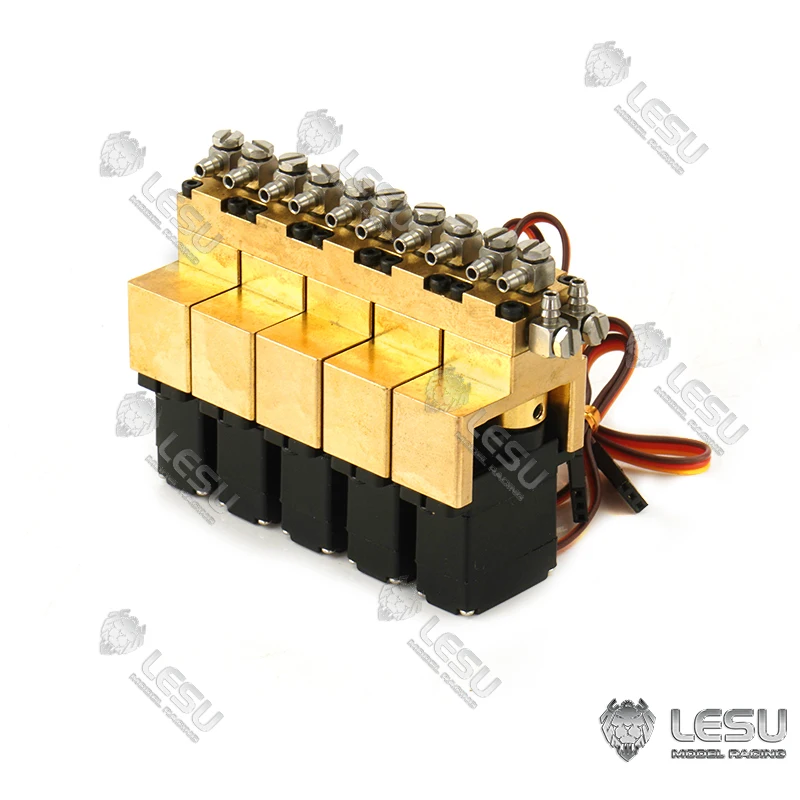 

LESU металлический гидравлический 5-канальный обратный клапан для радиоуправляемого экскаватора-самосвала 1/14