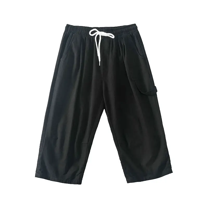 Summer Solid Color Casual Pants Men's Korean Fashion Loose Straight-leg Pants Men's Harajuku Streetwear Retro Calf-Length Pants
Summer Solid Color Casual Pants Men's Korean Fashion Loose Straight-leg Pants Men's Harajuku Streetwear Retro Calf-Length Pants