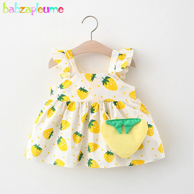 babzapleume 2Piece Summer Baby Girl Dress Cartoon Cute Strawberry Sleeveless Cotton Toddler Dresses+Bag Newborn Clothes Set 061
babzapleume 2Piece Summer Baby Girl Dress Cartoon Cute Strawberry Sleeveless Cotton Toddler Dresses+Bag Newborn Clothes Set 061