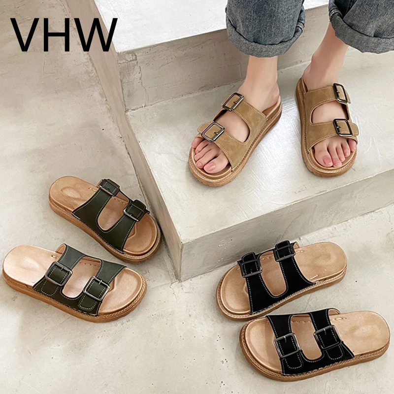 Women Sandals 2021 Summer Fashion Slipper Outdoor Female Shoes Women Flats Retro Brown Leather Platform Casual Beach Slides
Women Sandals 2021 Summer Fashion Slipper Outdoor Female Shoes Women Flats Retro Brown Leather Platform Casual Beach Slides